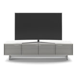 BDI Align 7473 Low 4-Door Cabinet with Media Base (Satin White)