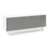 BDI Align 7477 3-Door Cabinet with Media Base (Satin White)