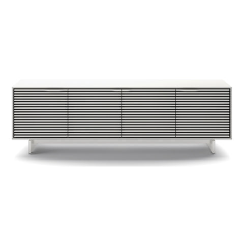 BDI Align 7479 4-Door Cabinet with Media Base (Satin White)