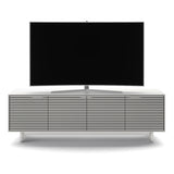BDI Align 7479 4-Door Cabinet with Media Base (Satin White)