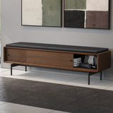 BDI LINQ Bench 9102 with Leather Cushion