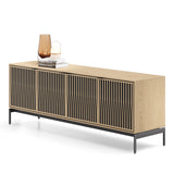BDI Elements 8709 Tune Media Cabinet with Console Base (Washed Oak)