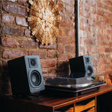 Audio-Technica AT-SP3X Powered Bookshelf Speakers - Pair (Black)