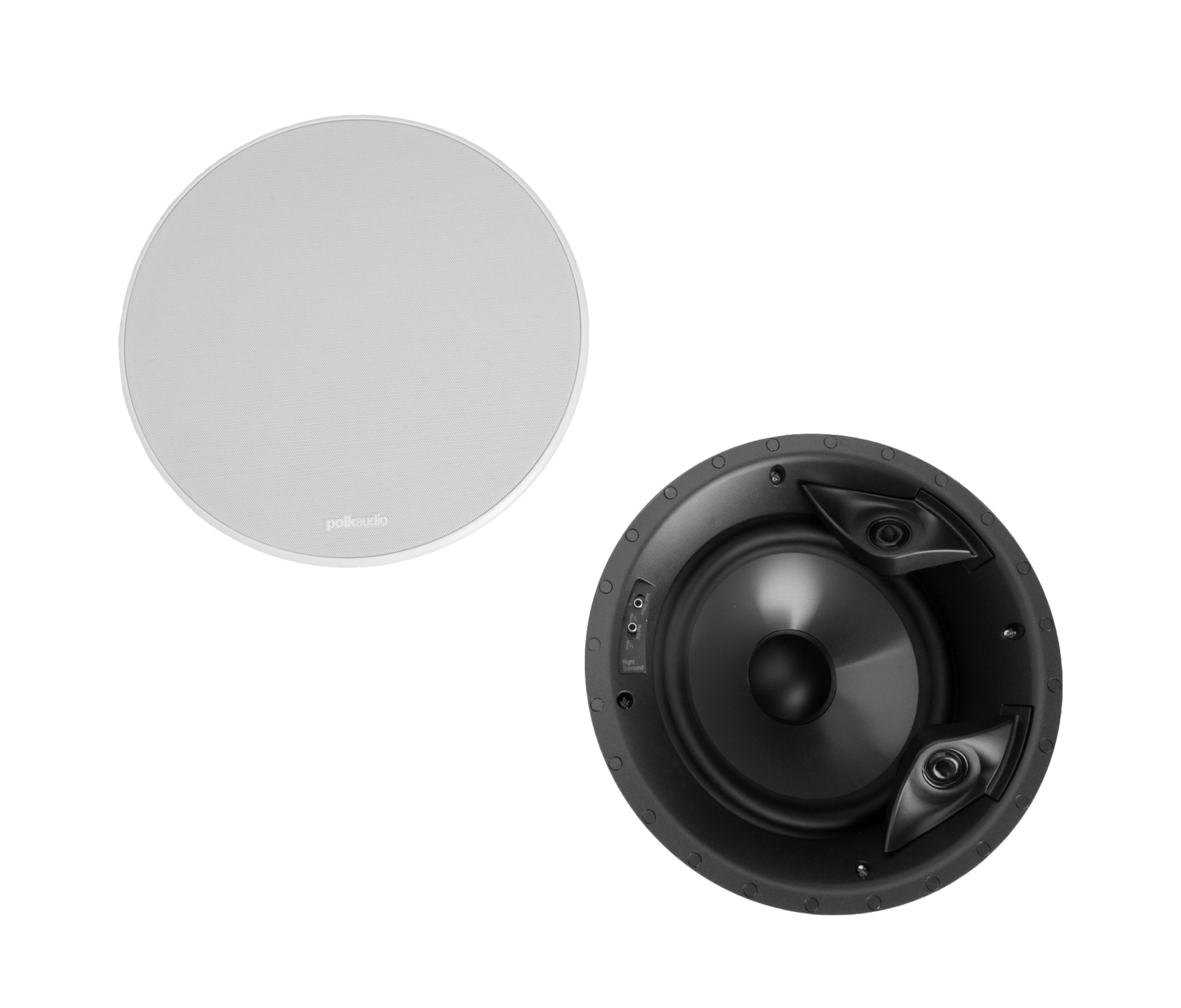 Polk Audio 80 F/X RT In-Ceiling Surround Loudspeaker with Dual Tweeters and 8-Inch Driver by Polk Audio Polk 80 F⁄X-LS Vanishing Series High-Quality 8 Inch In-Ceiling Speaker