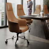 BDI Bolo 3531 Executive Leather Office Chair (Saddle)