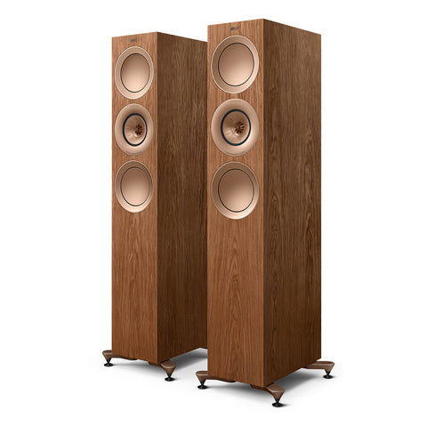 KEF R7 Meta Floorstanding Speaker - Pair (Walnut)