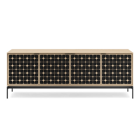 BDI Elements 8709 Constellation Media Cabinet with Console Base (Washed Oak)