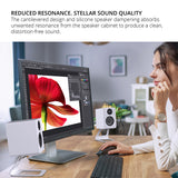 Kanto SE2 Elevated Desktop Speaker Stands for Small Speakers - Pair (White)