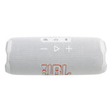 JBL Flip 7 Waterproof Portable Speaker Bundle - Pair (White)