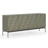 BDI Mesa 7639 4-Door Credenza (Moss with Carbon Base)