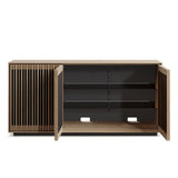 BDI Profile 8477 Triple Console (Washed Oak)