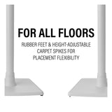 Sanus Fixed-Height Speaker Stands for Sonos Era 100 - Pair (White)