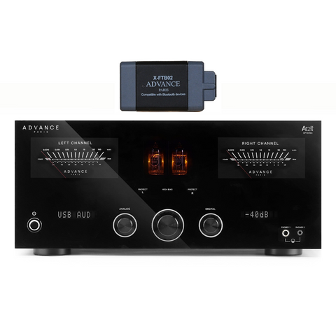 Advance Paris A12 APEX Integrated Amplifier Bundle w/ X-FTB02 aptX HD Bluetooth Receiver