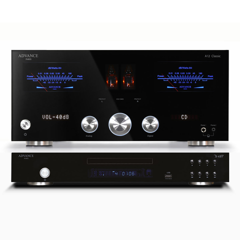 Advance Paris A12 Integrated Amplifier Bundle w/ X-CD7 CD Player and DAC