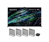 Sony BRAVIA XR A95L QD-OLED TV Bundle with Sony HT-A9M2 BRAVIA Theater Quad Surround Speakers