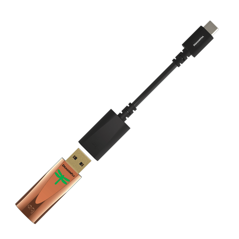 AudioQuest DragonFly Copper Bundle with DragonTail USB-A to USB-C Extender