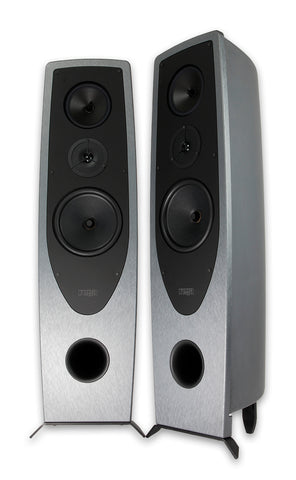 Rega AYA Floorstanding Loudspeakers - Steel and Dark Grey (Pair)