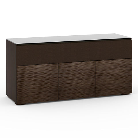 Salamander Designs Chameleon Collection Berlin 339 Triple Speaker Integrated Cabinet (Textured Wenge with Black Glass Top)