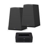 GoldenEar Aon 3 & Bluesound POWERNODE Streaming Stereo Bundle (Black)