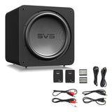 SVS SB17-Ultra 17 Inch Sealed Subwoofer with SoundPath Wireless Audio Adapter (Black Oak)