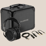Audeze LCD-2 Classic Over Ear Headphones with Carrying Case (Black, Leather-Free)