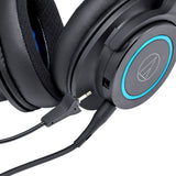 Audio-Technica ATH-G1 Premium Gaming Headset with Kanto H1 Stand (Black)