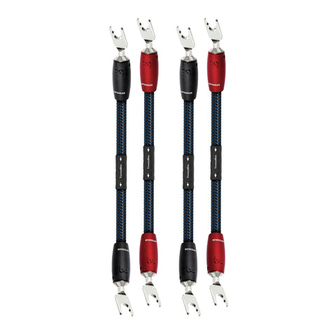 AudioQuest ThunderBird BiWire Spade to Spade Jumpers - Set of 4