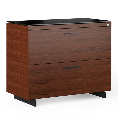BDI Sequel 20 6116 Lateral File Cabinet (Chocolate/Black)