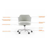 BDI Circa 3582 Office Chair (Oatmeal)