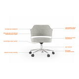 BDI Circa 3582 Office Chair (Oatmeal)