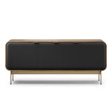 BDI Plume 8077 Triple Wide Media Cabinet (Natural Walnut, Bronze)