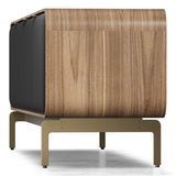 BDI Plume 8079 Quad Wide Media + Storage Cabinet (Natural Walnut, Bronze)