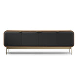 BDI Plume 8079 Quad Wide Media Cabinet (Natural Walnut, Bronze)
