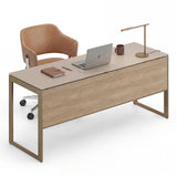 BDI Sequel Studio 6601 Desk (Neo Oak, Bronze)
