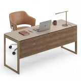 BDI Sequel Studio 6601 Desk (Neo Walnut, Bronze)