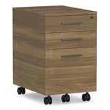 BDI Sequel Studio 6607 Mobile File Pedestal (Neo Walnut, Bronze)