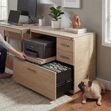 BDI Sequel Studio 6617 Multifunction Cabinet (Neo Oak, Bronze)
