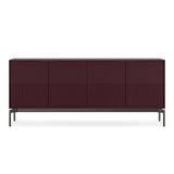 BDI Zig 7649 Storage Credenza (Merlot Finish, Brushed Carbon)