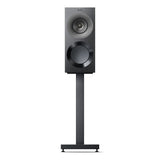 KEF Reference 1 Meta Bookshelf Speaker - Pair (High-Gloss Black/Grey)