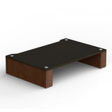 BLOK Stax 2G 120 Modular Stand Add-On Shelf (Black Ash / Natural Walnut)