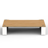BLOK Stax 2G 120 Modular Stand Add-On Shelf (Natural Ash / Satin White)