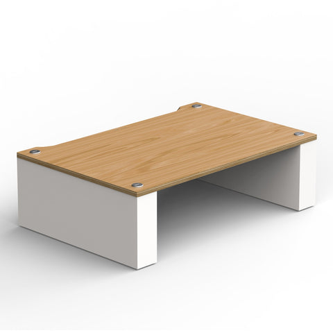 BLOK Stax 2G 170 Modular Stand Add-On Shelf (Natural Ash/Satin White)