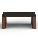 BLOK Stax 2G 220 Modular Stand Add-On Shelf (Black Ash/Natural Walnut)