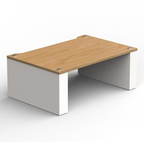 BLOK Stax 2G 220 Modular Stand Add-On Shelf (Natural Ash/Satin White)