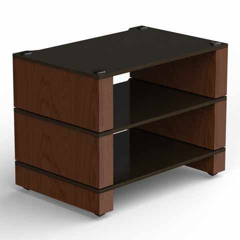 BLOK Stax 2G 3 Shelf Collection Modular Hi-Fi Stand (Black Ash/Natural Walnut)
