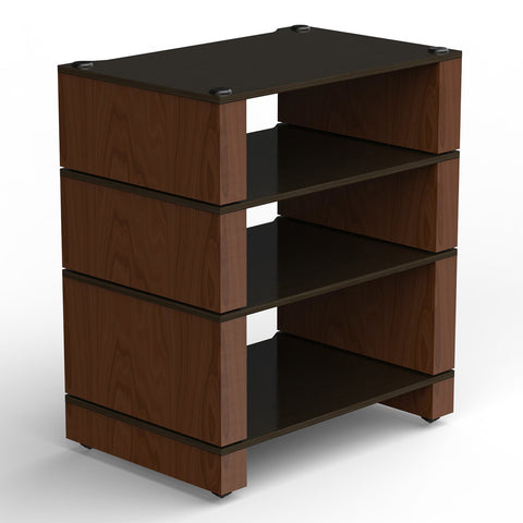BLOK Stax 2G 4 Shelf Collection Modular Hi-Fi Stand (Black Ash/Natural Walnut)