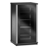 Salamander Designs Synergy 402 AV Cabinet (Black Oak with Black Glass Doors & Aluminum Posts)