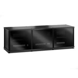 Salamander Designs Synergy 237 Triple AV Cabinet (Black Oak with Black Glass & Black Posts)