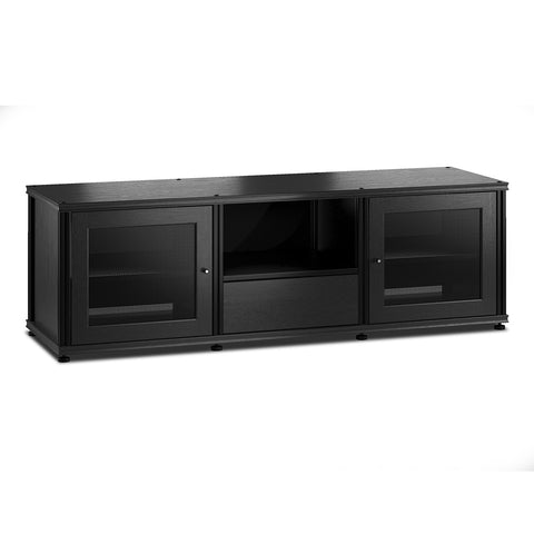 Salamander Designs Synergy 236 Triple AV Cabinet (Black Oak with Black Posts)