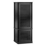 Salamander Designs Synergy 603 Single AV Cabinet (Black Oak with Black Posts)